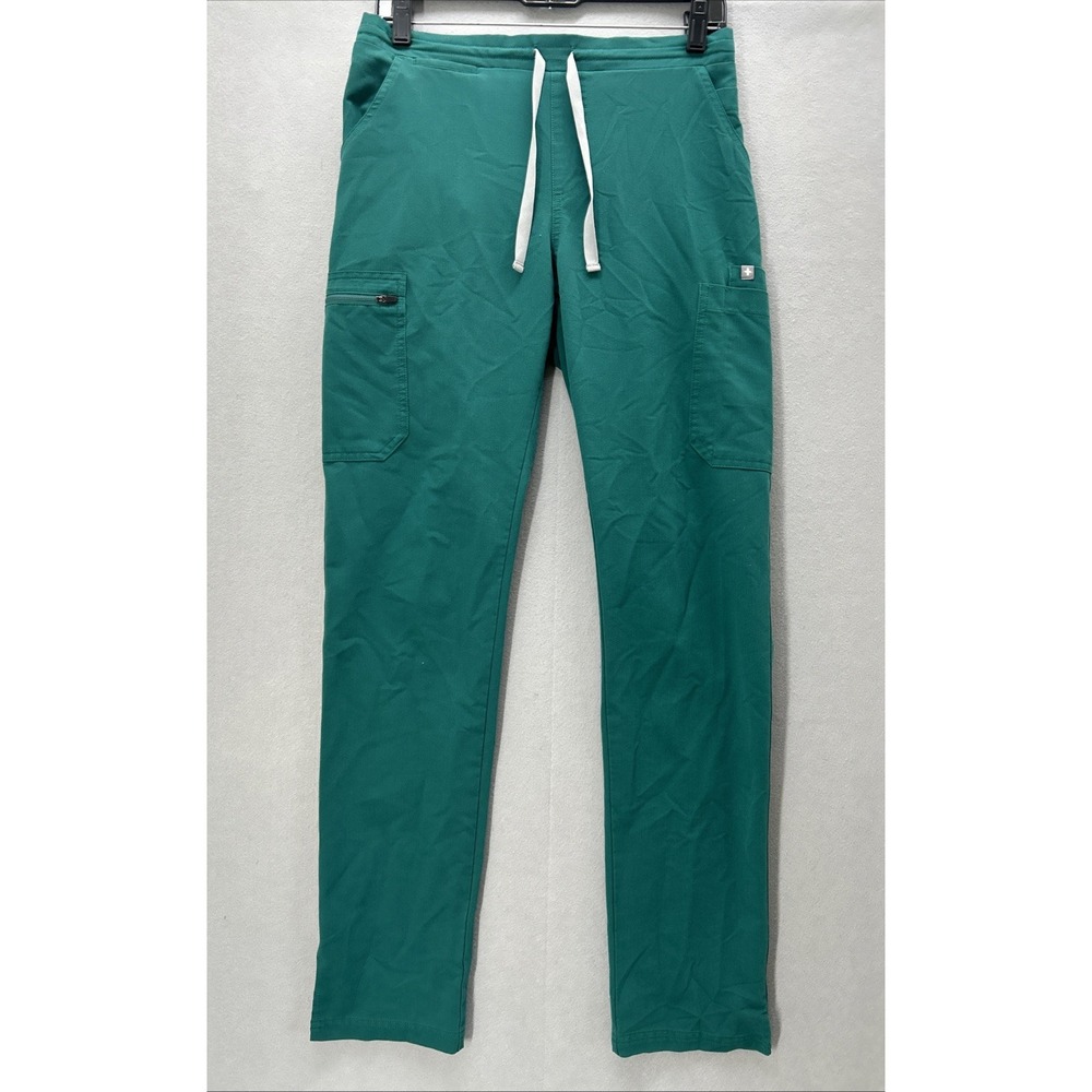 Figs Women's Scrub Pants Green Slim Straight Leg Small-Tall Technical Collection